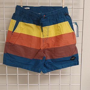 Critical Slide Society Men's Beach Shorts- Sunset Boardie - Cobalt